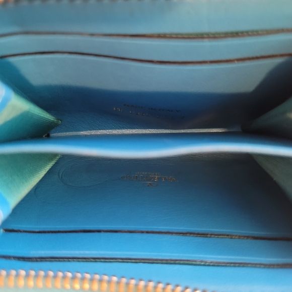 Valentino Rockstud Leather Coin Purse Wallet - Picture 5 of 8